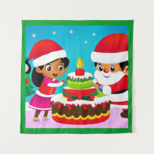 Christmas Birthday 3 Tapestry