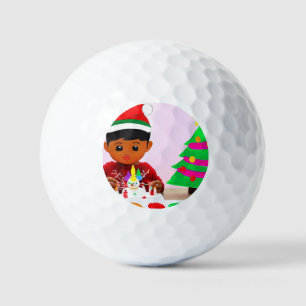 Christmas Birthday (4) Golf Balls