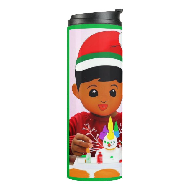 Christmas Birthday 4 Thermal Tumbler (Rotated Left)