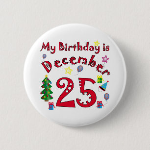 Christmas Birthday 6 Cm Round Badge