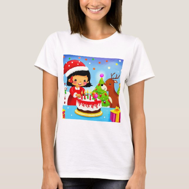 Christmas Birthday 7 T-Shirt (Front)