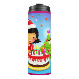 Christmas Birthday 7 Thermal Tumbler
