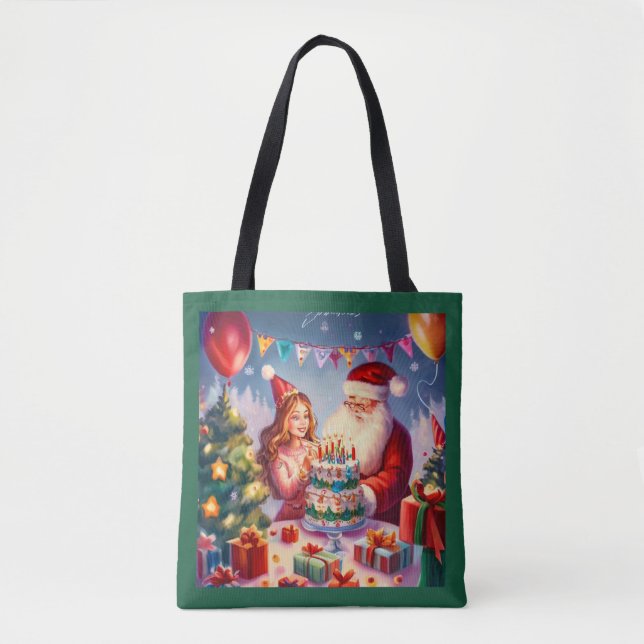 Christmas Birthday 8 Tote Bag (Front)
