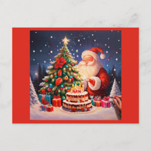 Christmas Birthday 9 Holiday Postcard