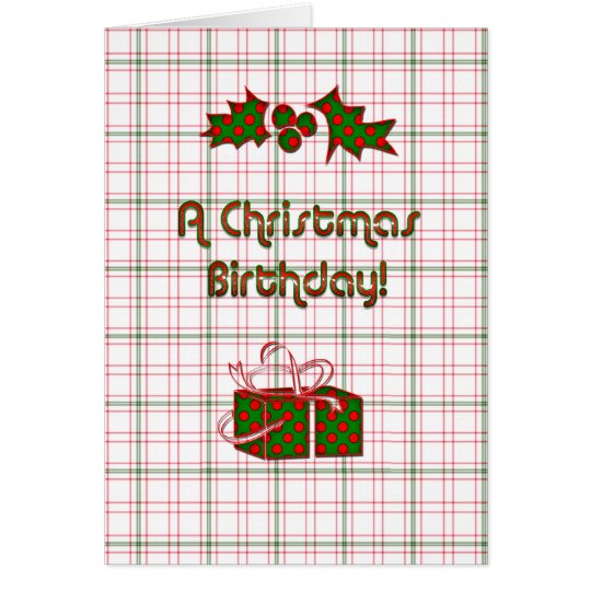 Christmas Birthday Card