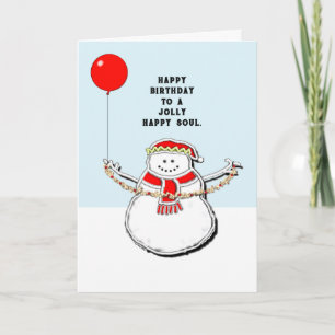 Christmas Birthday Card