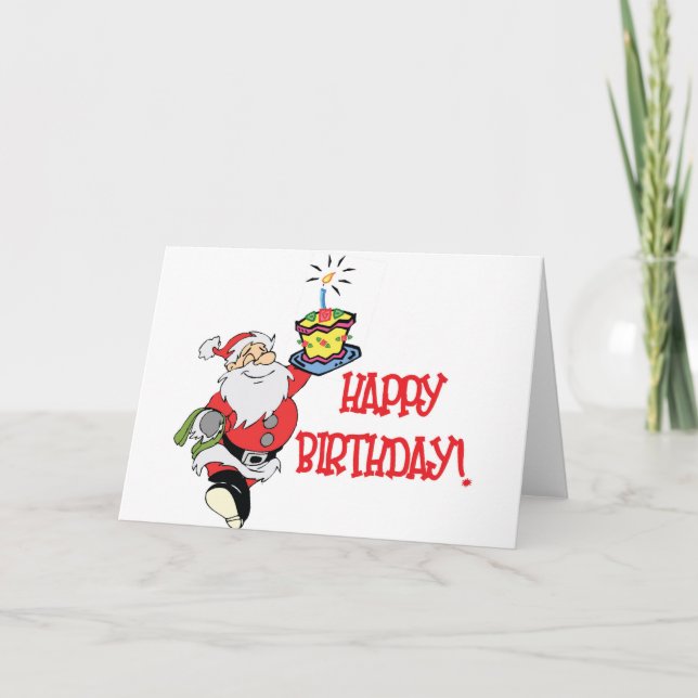 Christmas Birthday Card (Front)