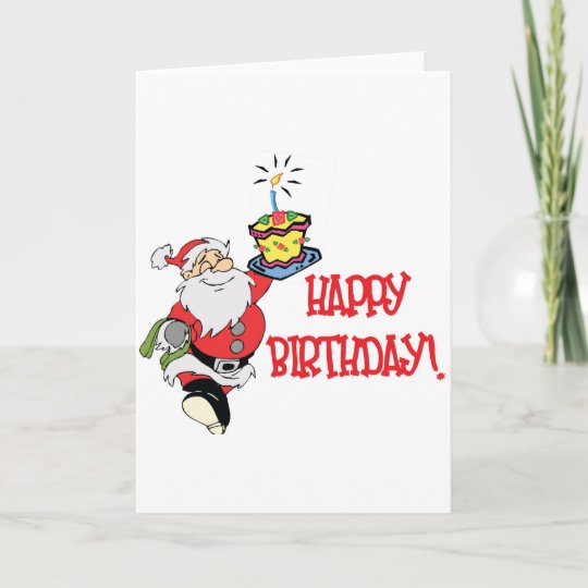 Christmas Birthday Greeting Card | Zazzle.co.uk