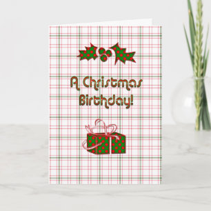 Christmas Birthday Holiday Card