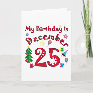 Christmas Birthday Holiday Card