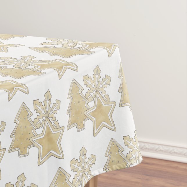 Christmas Biscuits Sand Tarts Sugar Cookies Xmas Tablecloth (In Situ)