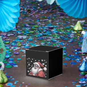 Christmas Black African American Santa Xmas  Favour Box