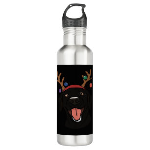 Christmas Black Lab Essential T-Shirt 710 Ml Water Bottle