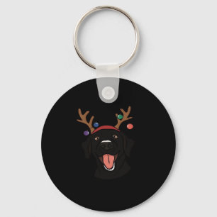 Christmas Black Lab Essential T-Shirt Key Ring