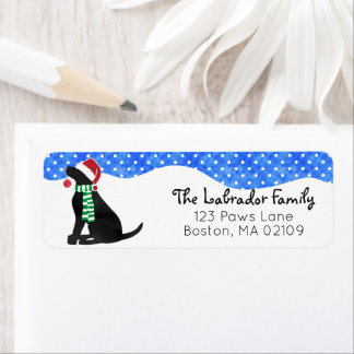 Christmas Black Lab Holiday Dog