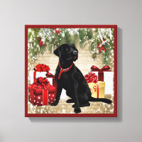 CHRISTMAS BLACK LABRADOR