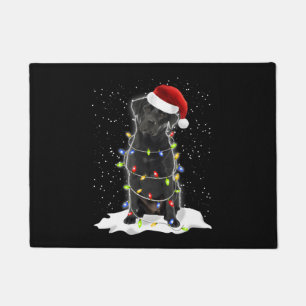 Christmas Black Labrador Dog Lover Sweate Shirt An Doormat