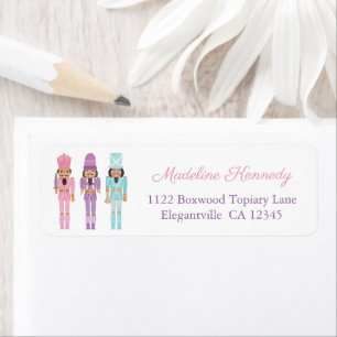 Christmas Black Nutcracker Ballet Return Address
