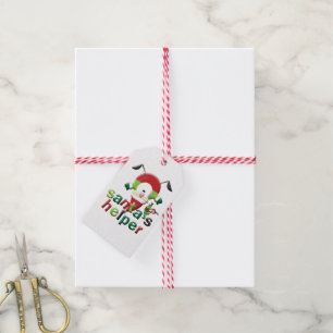 Christmas Black Santa's Helper Gift Tags