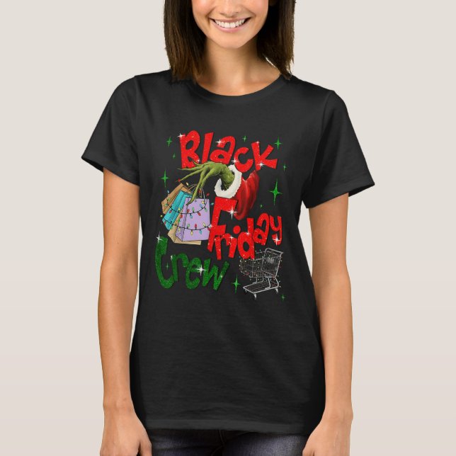 Christmas Black Shopng Family Funny Friday Shopng  T-Shirt (Front)