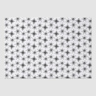 Christmas Black Snowflakes Seamless Pattern  Tissue Paper
