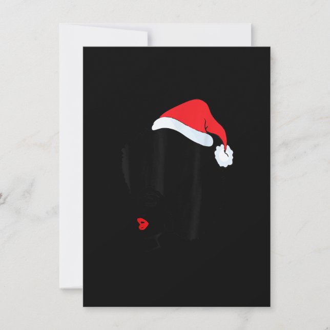 Christmas Black Women African American Santa Hat P Invitation (Front)