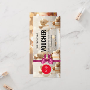 Christmas Blank Gift Certificates Cards Vouchers