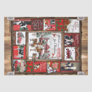 Christmas Blanket, All Heart Come Home Funny Cow Tissue Paper