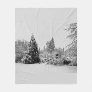Christmas Blanket Snow Covered Trees Blanket