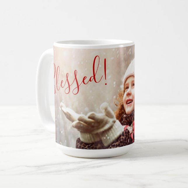 Christmas Blessed - Photo Mug (Front Left)