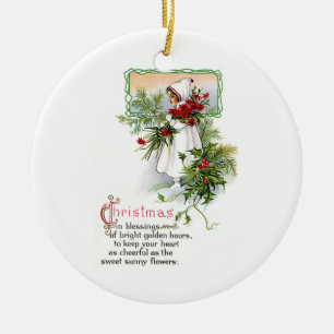 Christmas Blessing Ceramic Tree Decoration