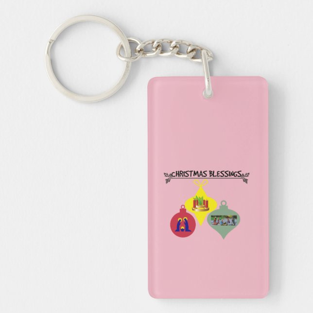 Christmas Blessing  Key Ring (Front)