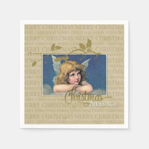 Christmas Blessings Angel Napkin