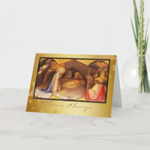 christmas blessings, Christian Christmas Card
