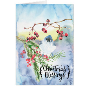 Christmas Blessings Christmas Holiday Card