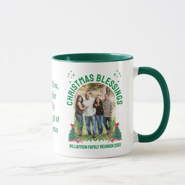 CHRISTMAS BLESSINGS FAMILY REUNION Matching Group  Mug (Right)