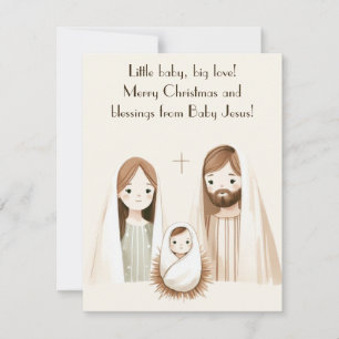 Christmas Blessings from Baby Jesus  Invitation