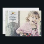 Christmas Blessings | Holiday Photo Card<br><div class="desc">Christmas Blessings Holiday Photo card. Full Photo to edge and message "Wishing you the true Blessings of Christmas" with holly and berries is set as part of the design. Add 2 lines of text on top of the screened white ribbon however you can click on "customise it" to add more...</div>