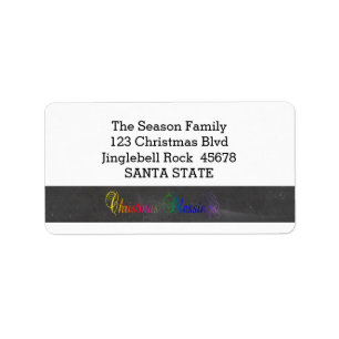 Christmas Blessings Label