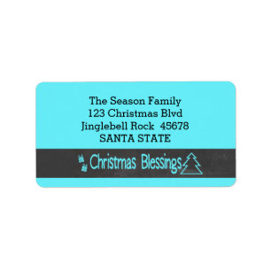 Christmas Blessings Label