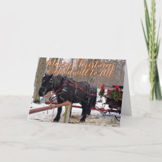 Christmas Blessings of Hope, Joy, Peace and Love Thank You Card