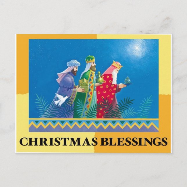 Christmas blessings postcards (Front)