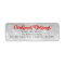 Christmas Blessings Return Address Labels Red
