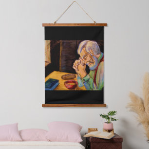 CHRISTMAS BLESSINGS TO ALL  HANGING TAPESTRY