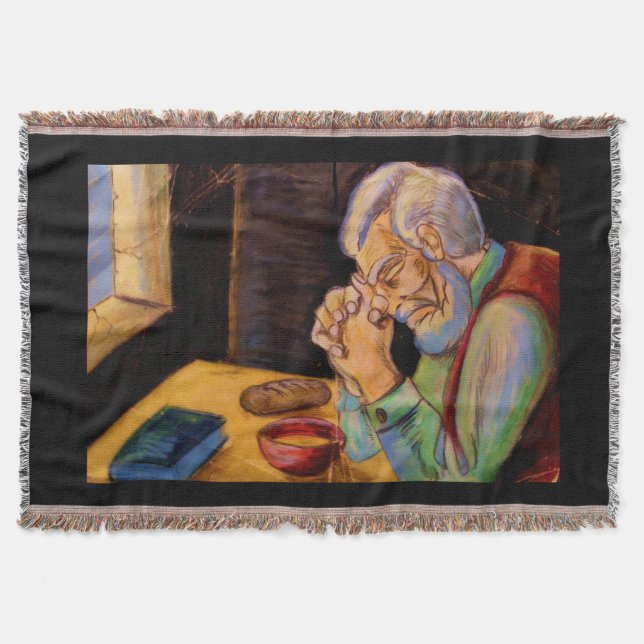 CHRISTMAS BLESSINGS TO ALL  THROW BLANKET (Front)