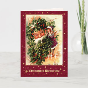Christmas Blessings. Vintage Christmas Angel Cards