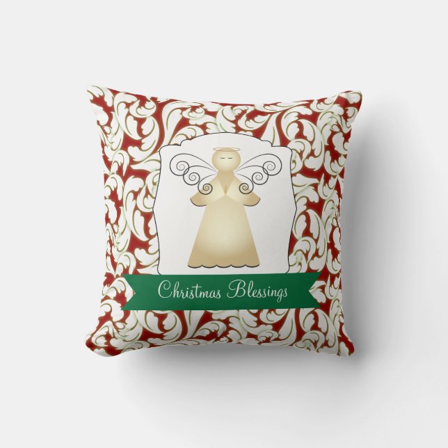 Christmas Blessings with Angel Cushion (Front)