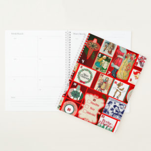 Christmas Block Advent Illustration Square Art Planner
