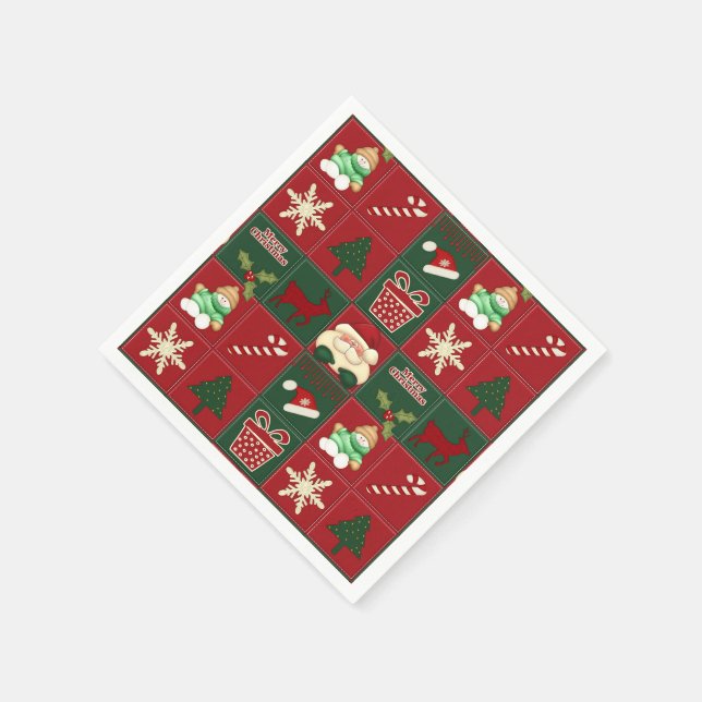 Christmas-Blocks-PAPER NAPKINS (Corner)