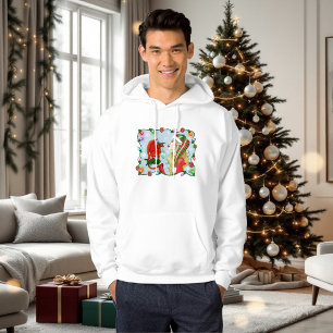 Christmas Blonde Elf Red Dragon Fantasy  Hoodie